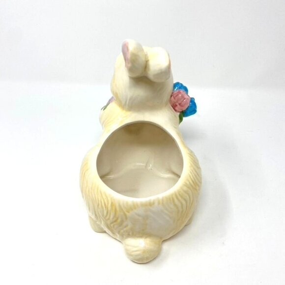 Target Ceramic Bunny Flowers Planter Treat Dish Spring Decor - Picture 4 of 6